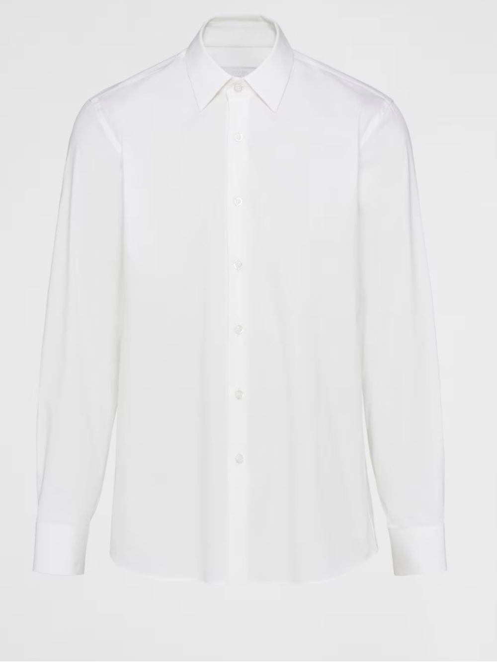 Prada Men’s White Button-Front Dress Shirt